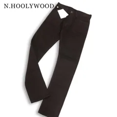 【新品 未使用】 N.HOOLYWOOD ミスターハリウッド 【BLK DENIM】 スキニー デニム パンツ 日本製 ジーンズ Sz.38 メンズ 黒のサムネイル