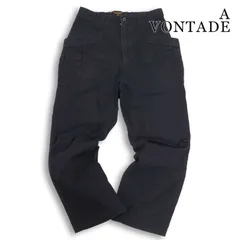 A VONTADE アボンタージ 通年★ ワイド ウォッシュ加工 ワーク ベイカー パンツ 日本製 Sz.M メンズ 紺のサムネイル