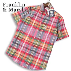 【新品 未使用】 Franklin & Marshall フランクリン＆マーシャル 半袖 サマー チェック シャツ イタリア製 Sz.S メンズのサムネイル