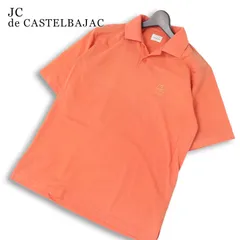 JC de CASTELBAJAC カステルバジャック 春夏★ 半袖 鹿の子 ロゴ刺繍 ポロシャツ Sz.3 メンズのサムネイル