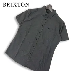 BRIXTON ブリクストン 春夏★ 半袖 メランジ ボタンダウン シャツ Sz.S メンズ 灰 グレーのサムネイル