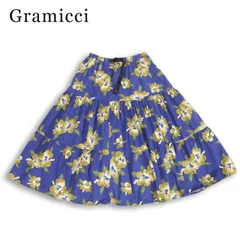 Gramicci グラミチ 通年★ ハイビスカス柄 総柄 ティアード ロング スカート Sz.F レディースのサムネイル