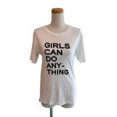 ザディグ エ ヴォルテール ZADIG & VOLTAIRE 半袖 Tシャツ GIRLS CAN DO ANYTHING ロゴ クルーネック XS 白 ホワイト /MZ ■ECF006のサムネイル