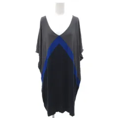 マークバイマークジェイコブス MARC by MARC JACOBS チュニック XS/S グレー ブルー ブラック Vネック ドルマンスリーブ 半袖 /SD ■ECG006のサムネイル