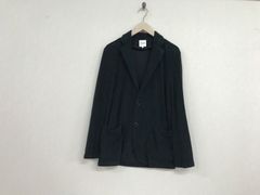 本物スリードッツthreedotsコットンタオル生地テーラードジャケット長袖サーフアメカジスケーターストリートミリタリービジネススーツパーティーモードドレスゴルフメンズ黒ブラックM日本製のサムネイル