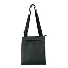 SALVATORE FERRAGAMO フェラガモ ショルダーバッグ クロスボディバッグ FZ-24 0131 ブラック系 カーフ メンズ メッセンジャーバッグ 美品のサムネイル
