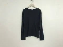本物ジチピGicipiコットンカシミヤ長袖ロンTシャツメンズサーフアメカジミリタリーワークスケーターストリートビジネススーツゴルフ黒ブラックグレー5イタリア製Lのサムネイル