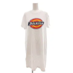 ディッキーズ Dickies カットワンピース Tシャツ 半袖 ロゴプリント M 白 ホワイト /JS ■GY12のサムネイル