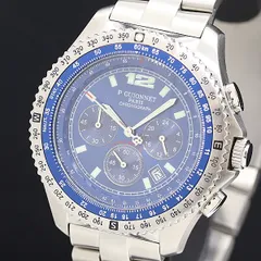 保/箱付 ギオネ フライトタイマー BR400 QZ クロノグラフ ブルー文字盤 メンズ腕時計 2000000 NSK KUTのサムネイル