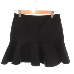 レッド ヴァレンティノ RED VALENTINO ミニスカート フレア フリルヘム 38 黒 ブラック /YJ ■GY06のサムネイル