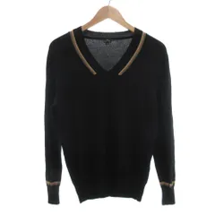 ピーエスポールスミス PS Paul Smith ニット セーター 長袖 Vネック L 黒 ブラック /JSのサムネイル