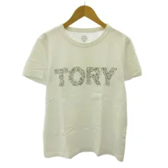 トリーバーチ TORY BURCH Tシャツ カットソー ロゴ プリント 刺繍 半袖 S 白 ホワイト 0615のサムネイル