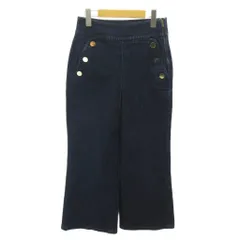 ケイトスペード KATE SPADE 美品 デニムパンツ ジーンズ ベルボトム ワイド 4 インディゴブルー 0615のサムネイル