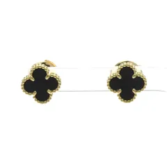 ヴァン・クリーフ＆アーペル(Van Cleef & Arpels) スウィートアルハンブラ ピアス オニキス K18イエローゴールド(K18YG) スタッドピアス ゴールドのサムネイル