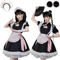 [R-Dream] チャイナ服 コスプレ かわいい チャイナドレス メイド服 コスチューム 衣装 ハート 大きいサイズ ハロウィン 仮装 スカート 萌え ロリータ (XLサイズ)のサムネイル