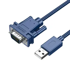 FineGood USB to RS232 変換ケーブル 1.2M USB 2.0 -シリアル変換ケーブル [ USB-A to DB9ピン] シリアルケーブル Windows/XP/Vista/Linux/Mac 対応のサムネイル