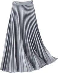 [J.STORE] プリーツスカート シャイニー ロング フレア ロリータ 衣装 ステージ 華やか イベント用 シルバー 5S-J15-SV2XLのサムネイル