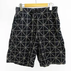 キャピタル kapital 2 8oz デニム FOLK-DOJO 刺繍 イージー ショートパンツ ショーツ ハーフ EK-1731SP インディゴ 刺し子 濃紺 ボトムス コットンのサムネイル