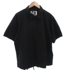 フリークスストア FREAKS STORE FREEEDOM ウインドブレーカー ナイロンジャケット シャツ 半袖 ドロスト L 黒 ブラック /FFのサムネイル