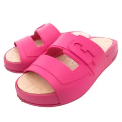 フルラ FURLA POOL SLIDE SANDAL サンダル 37 シューズ 厚底 ロゴ ラバー ピンク /AEのサムネイル