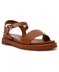 アンクライン レディース シューズ サンダル Anne Klein Womens Elani Round Toe Footbed Sandals Cognacのサムネイル