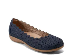 アース レディース シューズ パンプス Earth Bria Flat Navy ネイビーのサムネイル