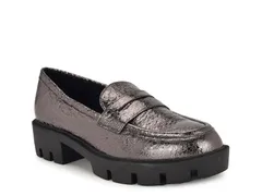 ナインウェスト レディース シューズ スリッポン・ローファー Nine West Maibel Loafer Silver Metallic Crackle シルバーのサムネイル