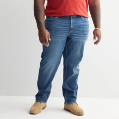 ソノマ メンズ ボトムス デニムパンツ トール ジーンズ Big Tall Sonoma Goods For Life StraightLeg Flexwear Jeans Indigo インディゴのサムネイル