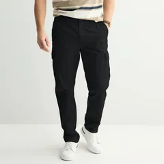 ソノマ メンズ ボトムス カジュアルパンツ カーゴパンツ Mensonoma Goods For Life StraightFit Flexwear Cargo Pants Black ブラックのサムネイル