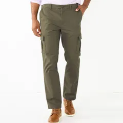 ソノマ メンズ ボトムス カジュアルパンツ カーゴパンツ Mensonoma Goods For Life StraightFit Flexwear Cargo Pants Olive Green グのサムネイル
