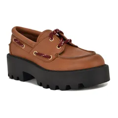 ナインウェスト レディース シューズ スリッポン・ローファー プラットフォーム Nine West Kerisa WomenslipOn Platform Lug Sole Loafers Darkのサムネイル