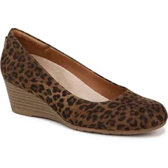 ドクター・ショール レディース シューズ パンプス Dr Scholls Be Flex Womens Wedge Pumps Leopard Fabric アニマルのサムネイル