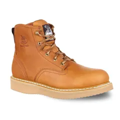 ジョージアブーツ メンズ シューズ ブーツ・レインブーツ Tシャツ Georgia Boots Classic Mens 6Inch Steel Toe Work Boots Barracuda Goのサムネイル