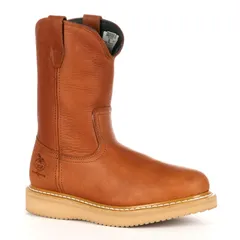 ジョージアブーツ メンズ シューズ ブーツ・レインブーツ Georgia Boots Farm Ranch Mens 10in Wellington Work Boots Barracuda Goldのサムネイル