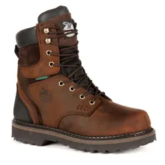 ジョージアブーツ メンズ シューズ ブーツ・レインブーツ Georgia Boots Brookville Mens 8in Waterproof Work Boots Dark Brown ブラウンのサムネイル