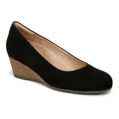 ドクター・ショール レディース シューズ パンプス Dr Scholls Be Flex Womens Wedge Pumps Black Fabric ブラックのサムネイル