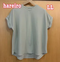 しまむら　hareiro（ハレイロ）Vネック半袖カットソーゆったり　LLのサムネイル
