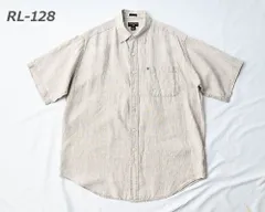 ［USED］POLO JEANS CO. RALPH LAUREN ポロ ジーンズ リネン 半袖レギュラーカラーシャツ サイズ：L [RL-12]のサムネイル
