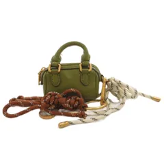 ザラ ZARA ミニシティチャームバッグ キーホルダー キーリング 緑 グリーン /FFのサムネイル