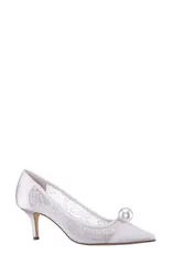 ニナ レディース シューズ ヒール キャップ Nina Bence Pointed Cap Toe Pump Ivory アイボリーのサムネイル