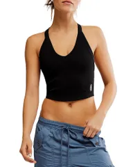 フリーピープル レディース トップス タンクトップ Free People All Clearacerback Tank Top Black ブラックのサムネイル