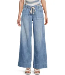 ロキシー レディース ボトムス カジュアルパンツ ワイドレッグ パンツ リネン Roxy Finley Wide Leg LinenBlend Pants Blue ブルーのサムネイル