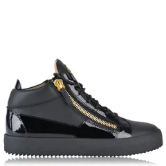 ジュゼッペザノッティ メンズ シューズ スニーカー GIUSEPPE ZANOTTI May Patent High Top Top Trainers Black ブラックのサムネイル
