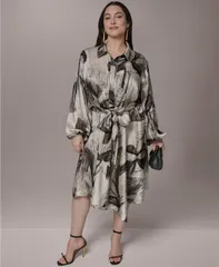 ダナ キャラン ニューヨーク レディース トップス シャツ フラワー柄 フラワー Donna Karanew York Womens Floral Collared Neck Shirt Dressのサムネイル
