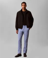 カルバンクライン メンズ ボトムス カジュアルパンツ ナイロン コットン Calvin Klein Slimodern Stretch Cottonylon Trousers Dusty Sailorのサムネイル