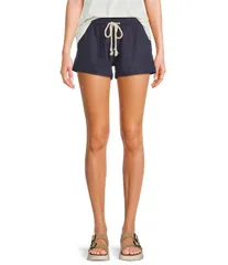 ロキシー レディース ボトムス ハーフパンツ・ショーツ ショートパンツ リネン Roxy Oceanside Linen Blend Shorts Mood Indigo インディゴのサムネイル