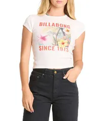 ビラボン レディース トップス シャツ クロップド Billabong Take A Moment Short Sleeve Cropped TShirt Salt Crystalのサムネイル