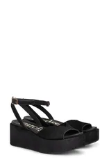 ペドロガルシア レディース シューズ ヒール プラットフォーム サンダル レザー Pedro Garcia Nereida Leather Platform Sandal Women BLACK CAのサムネイル