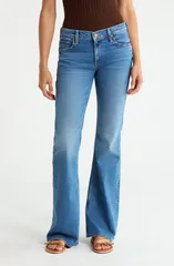 マザー レディース シューズ ブーツ・レインブーツカット ジーンズ ヒール MOTHER The Jinx Heel Flare Bootcut Jeans THRILL SEEKERのサムネイル