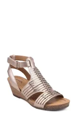 アース レディース シューズ ヒール サンダル Earthelodie Wedge Sandal Women PEWTER ピューターのサムネイル